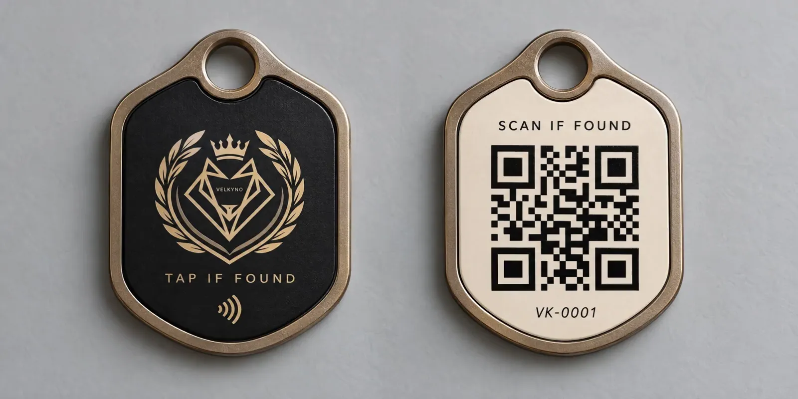 The Bond identity medallion, crest and QR sides